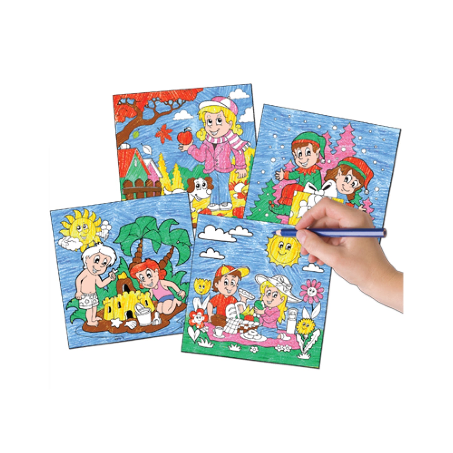 Learning Kitds Fun Colouring Puzzles