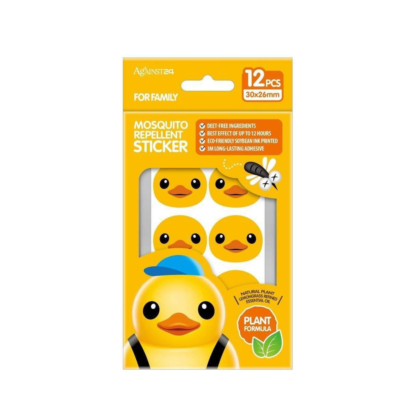 Against24 Rubber Duck Mosquito Repellent Stickers