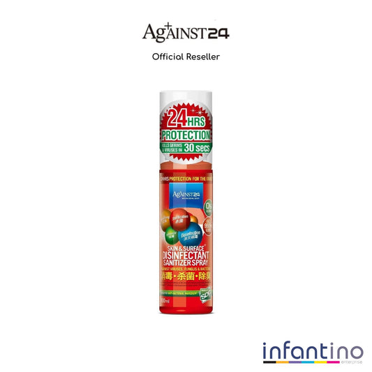 Against24 Skin & Surface Disinfectant Sanitizer Spray (100ml)