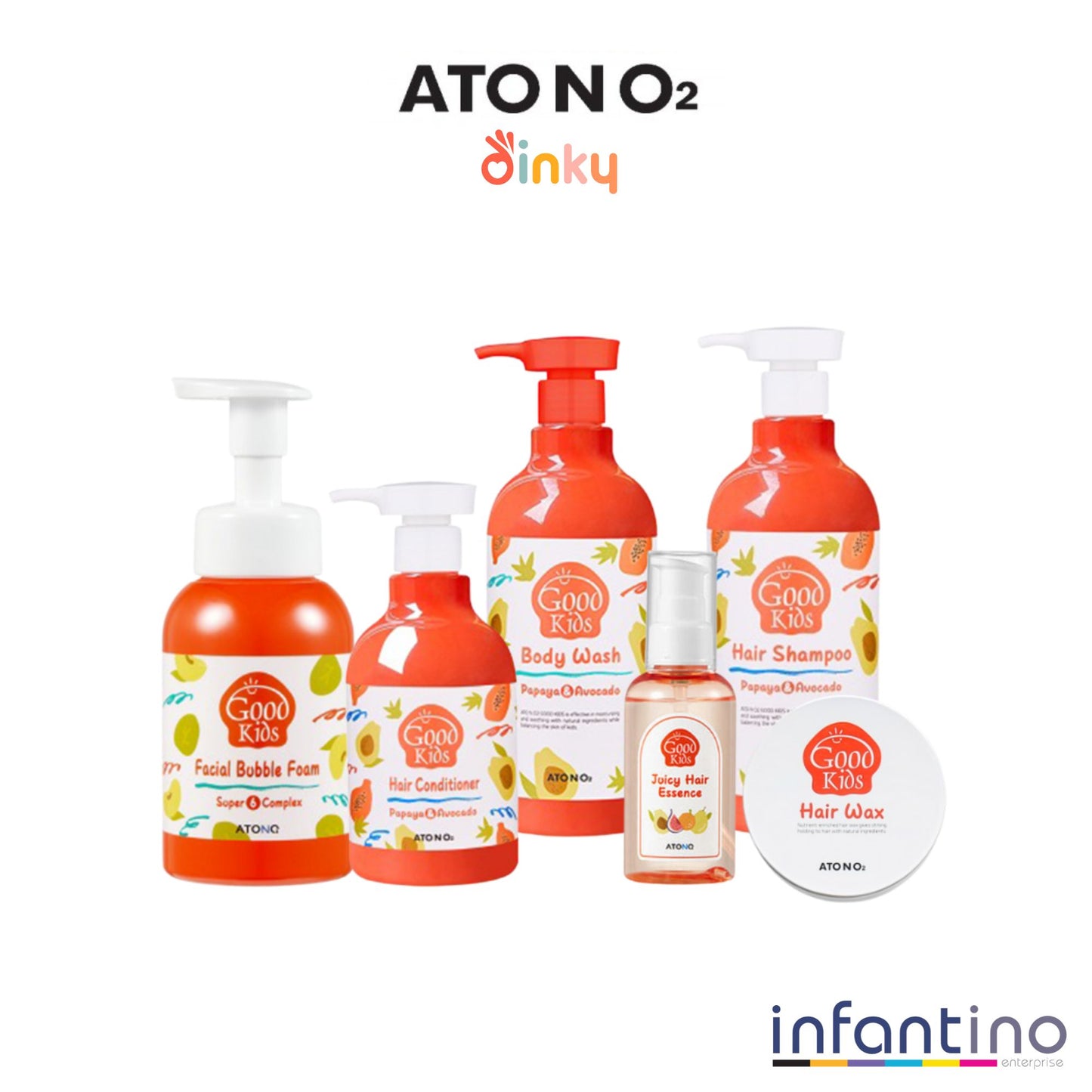 Atono2 Good Kids Series (Shampoo / Conditioner / Body Wash / Facial Wash / Hair Wax / Hair Essence)