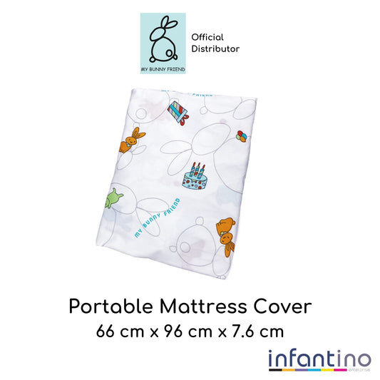 My Bunny Friend Portable Mattress Cover (Bunny Party)