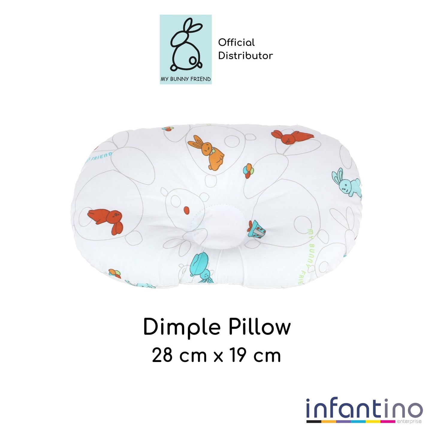 My Bunny Friend Dimple Pillow (Bunny Party)