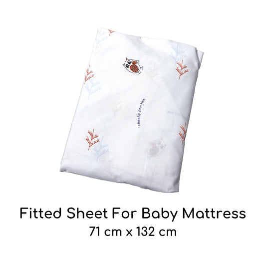 Cheeky Bon Bon Fitted Sheet For Baby Mattress