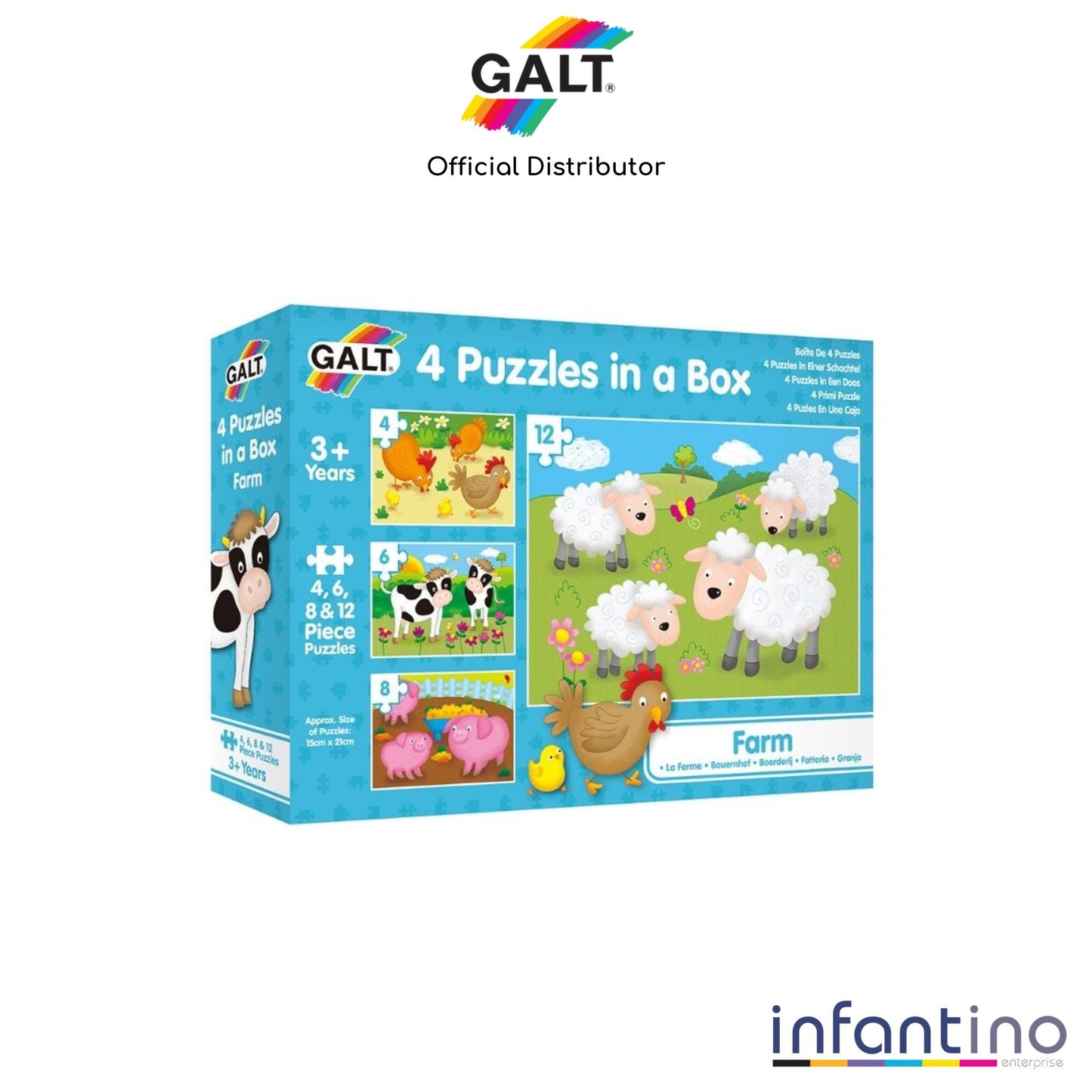 Galt 4 Puzzles In A Box