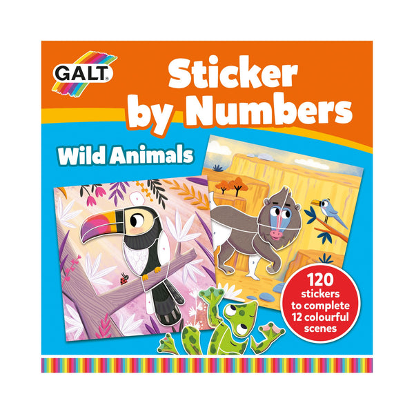 Galt Sticker By Numbers (Wild Animals)