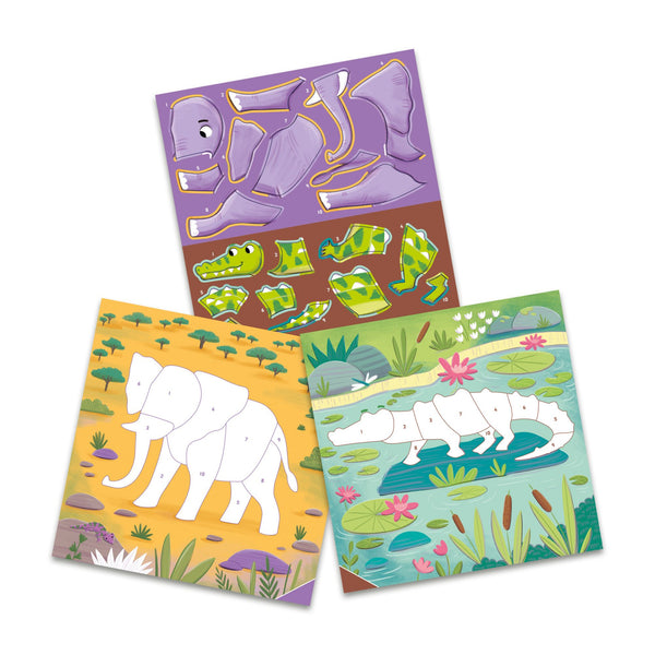 Galt Sticker By Numbers (Wild Animals)