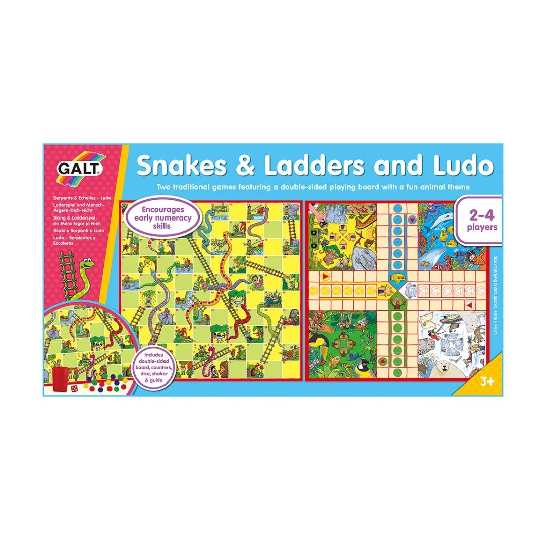 Jogo de tabuleiro Galt Snakes & Ladders and Ludo para a famí em Promoção é no Buscapé Jogo de tabuleiro Galt Snakes & Ladders and Ludo para a famí em Promoção é no Buscapé