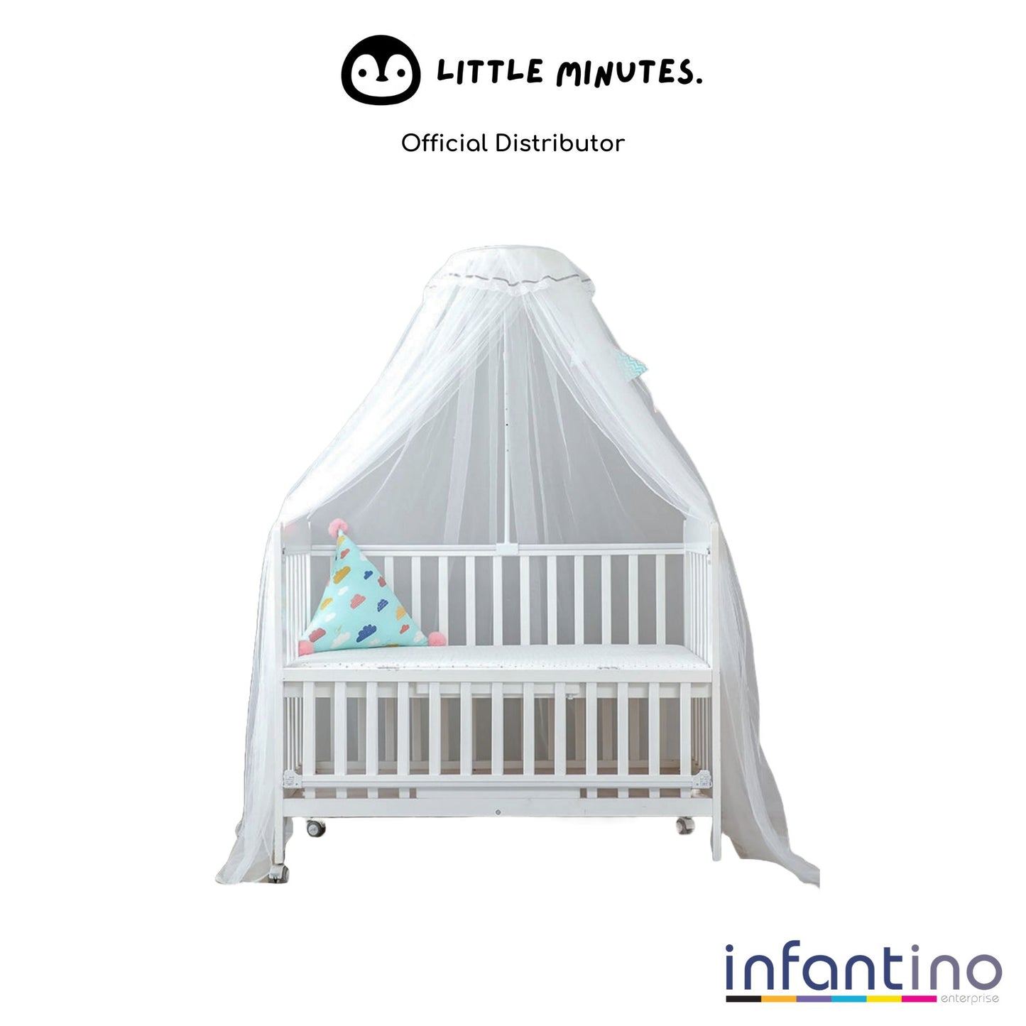 Little Minutes Baby Cot Mosquito Net With Stand