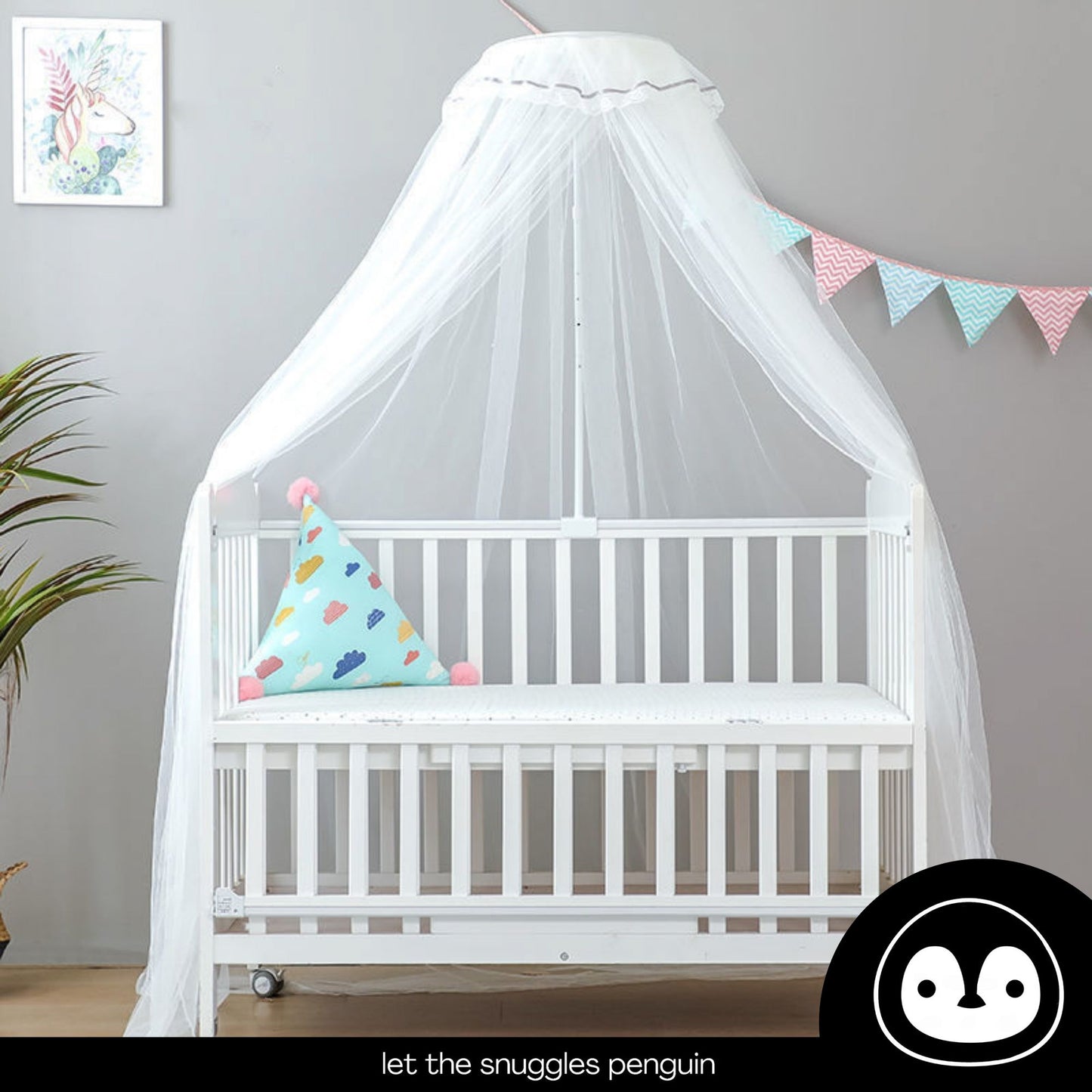 Little Minutes Baby Cot Mosquito Net With Stand