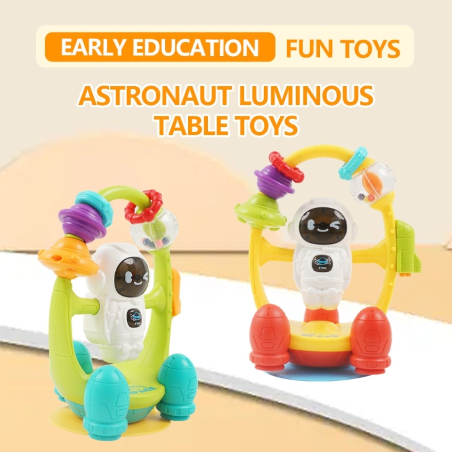 Maya & Friends Astronaut Table Rattle With Suction