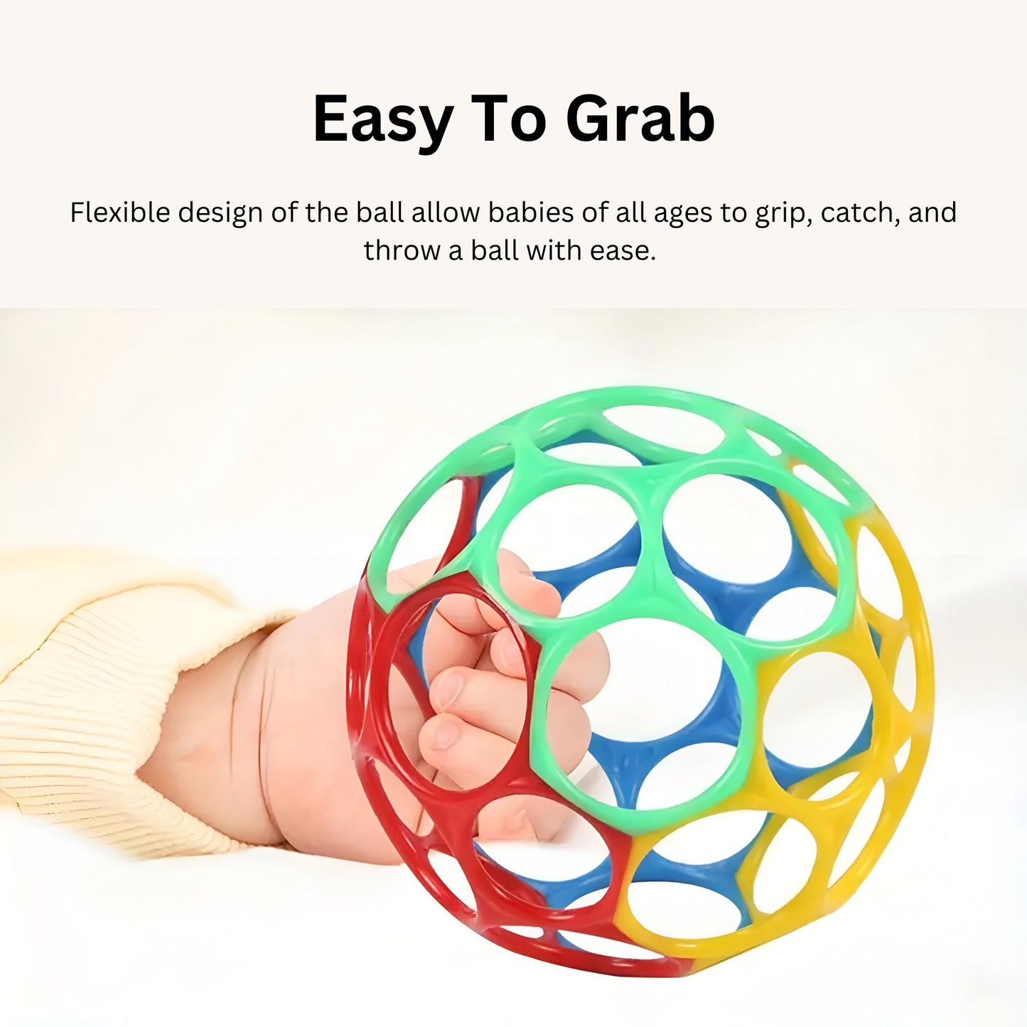 Maya & Friends Classic Soft Easy Grasp Oball (Assorted Colours)