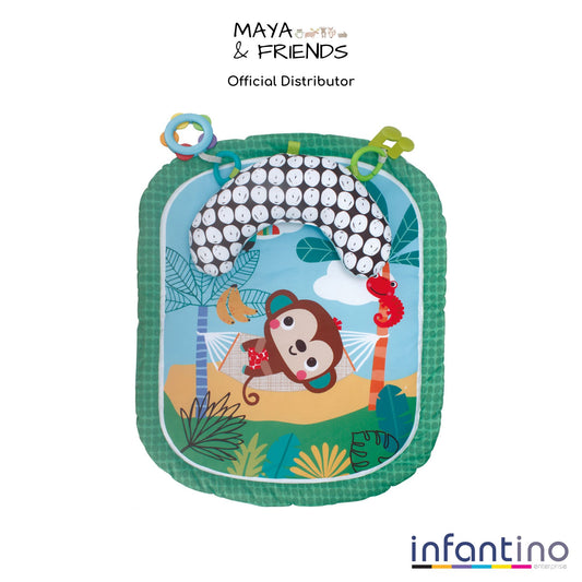 Maya & Friends Baby Tummy Time Prop Mat