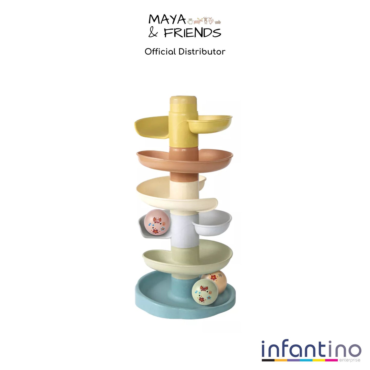 Maya & Friends 6pcs Spiral Balancing Ball Track