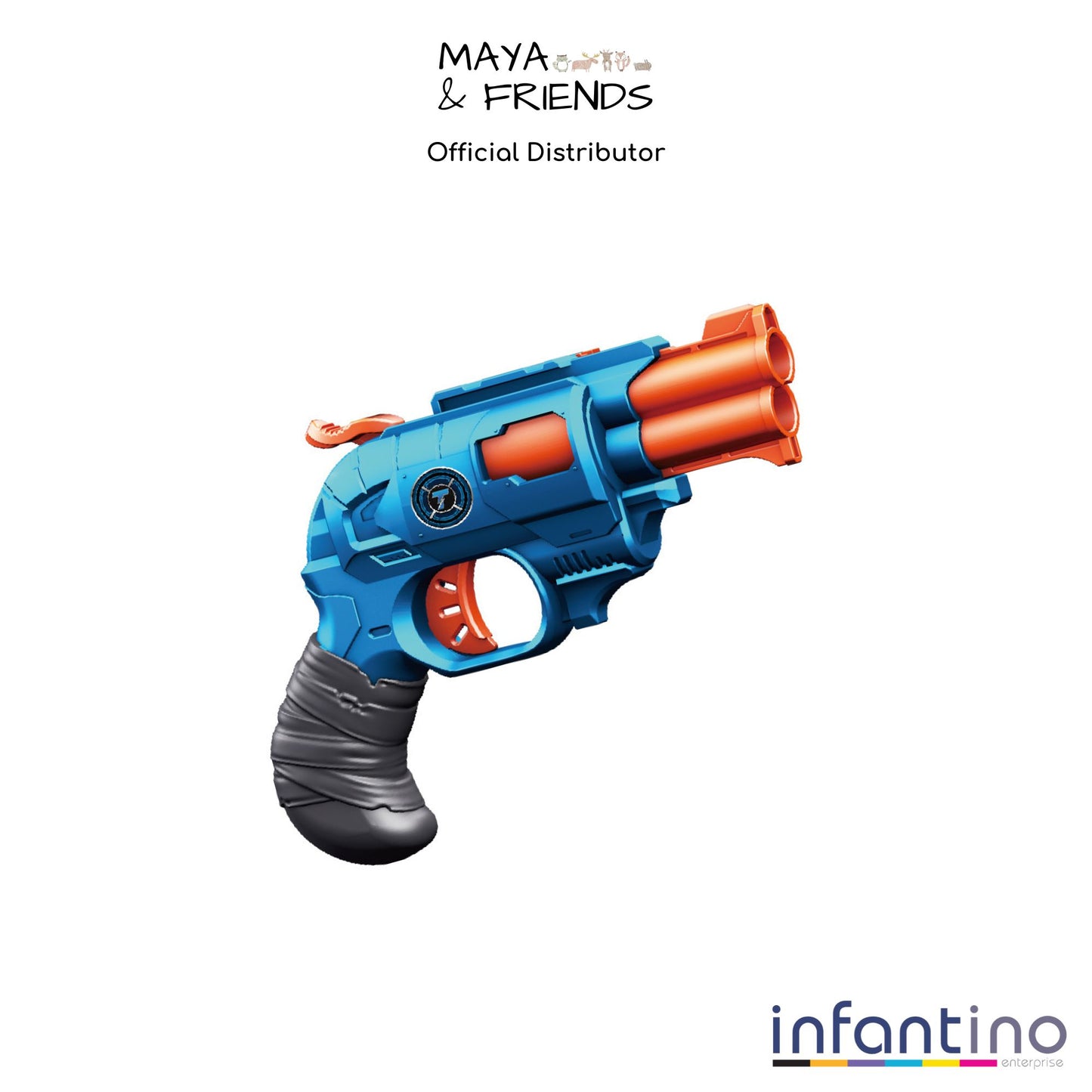 Maya & Friends Attack X Force Soft Shell Double Barreled Revolver