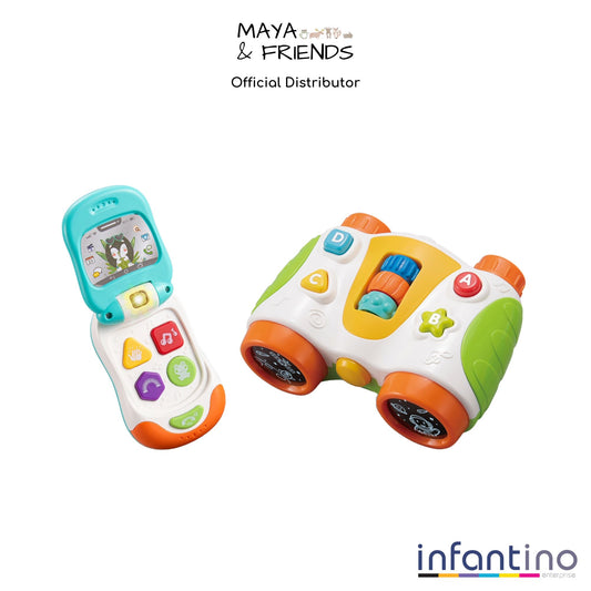 Maya & Friends Flip Phone And Binoculars Musical Toy Set