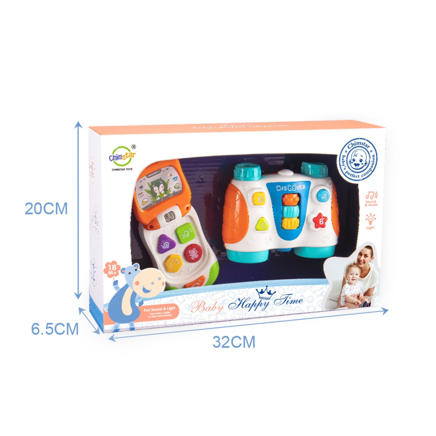 Maya & Friends Flip Phone And Binoculars Musical Toy Set