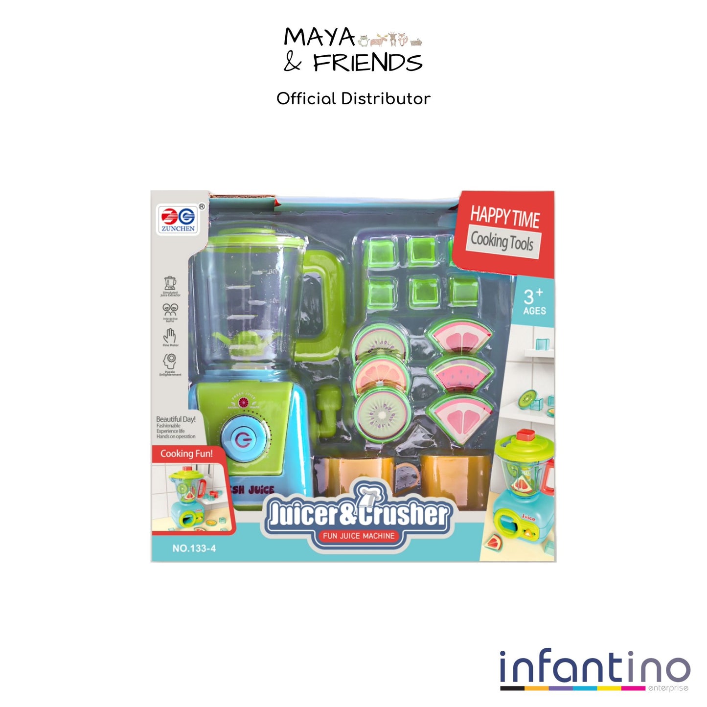 Maya & Friends Fruit Crusher And Juice Machine Play Set