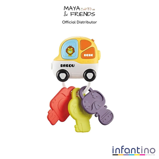 Maya & Friends Musical Car Keychain Teether