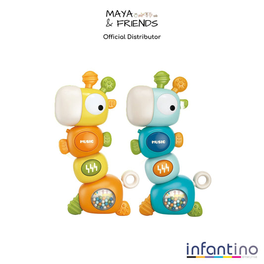 Maya & Friends Giraffe Multi Stage Baby Rattle (Assorted Colours)