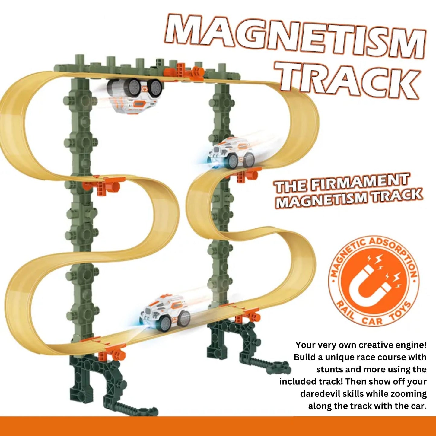 Maya & Friends Magnetism Track Race Car