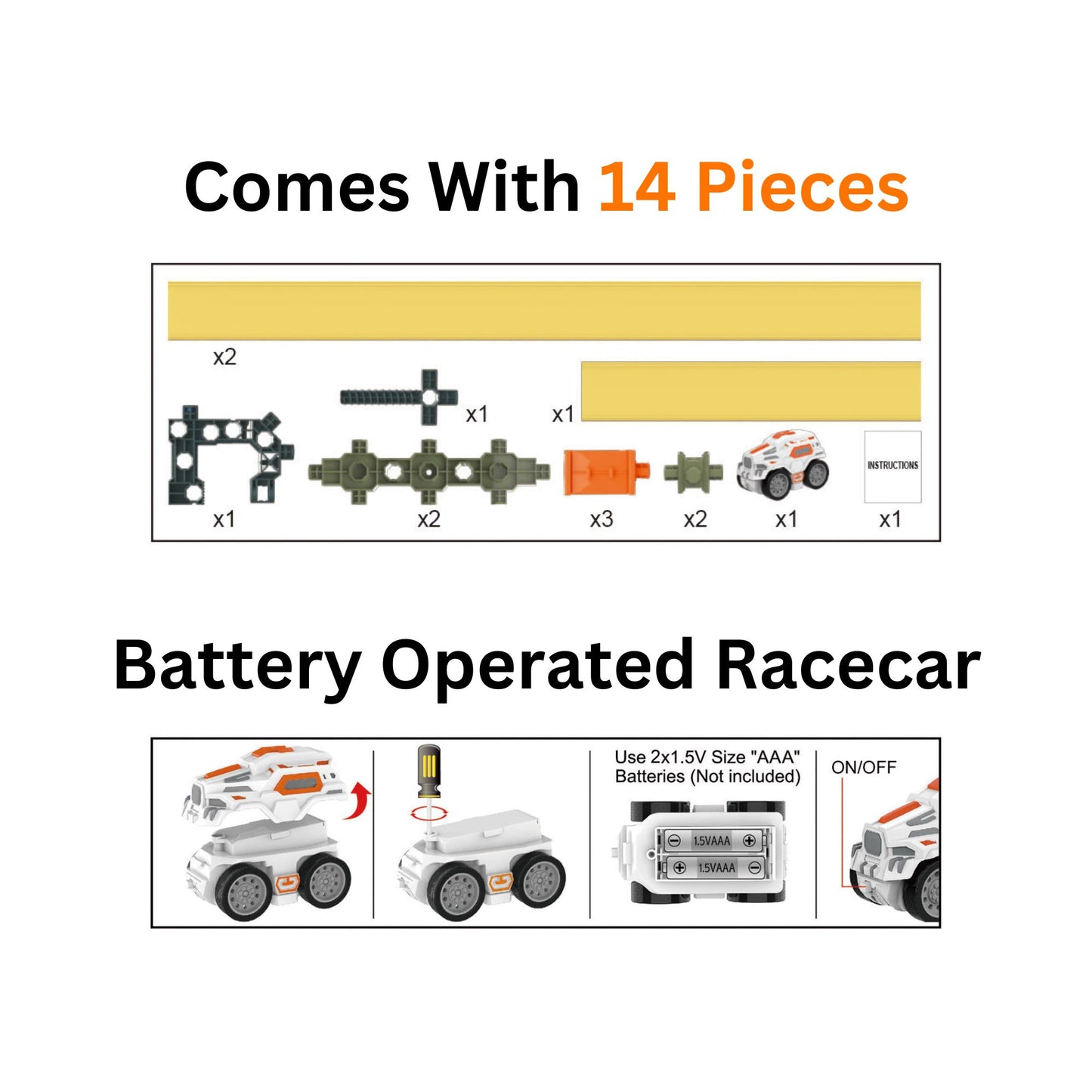 Maya & Friends Magnetism Track Race Car