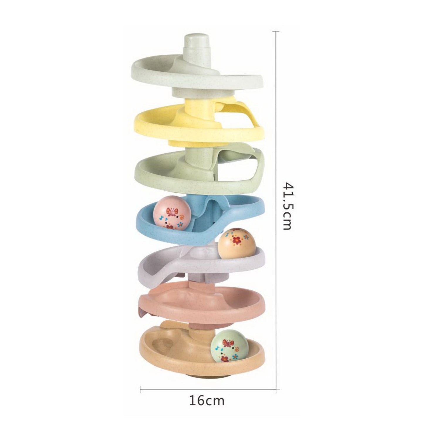Maya & Friends Bio 7pcs Spiral Balancing Ball Track