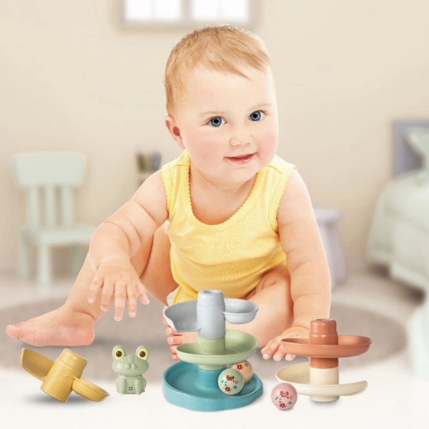 Maya & Friends Bio 7pcs Spiral Balancing Ball Track