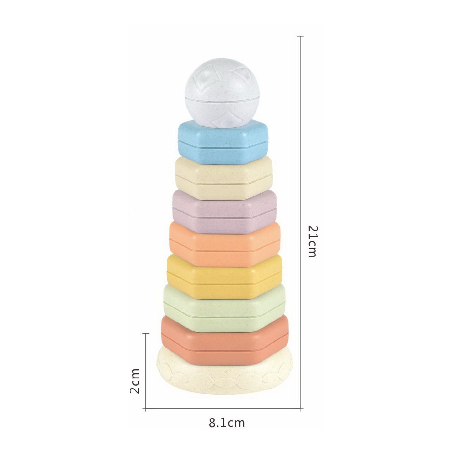 Maya & Friends Bio Hexagonal Stacking Rings