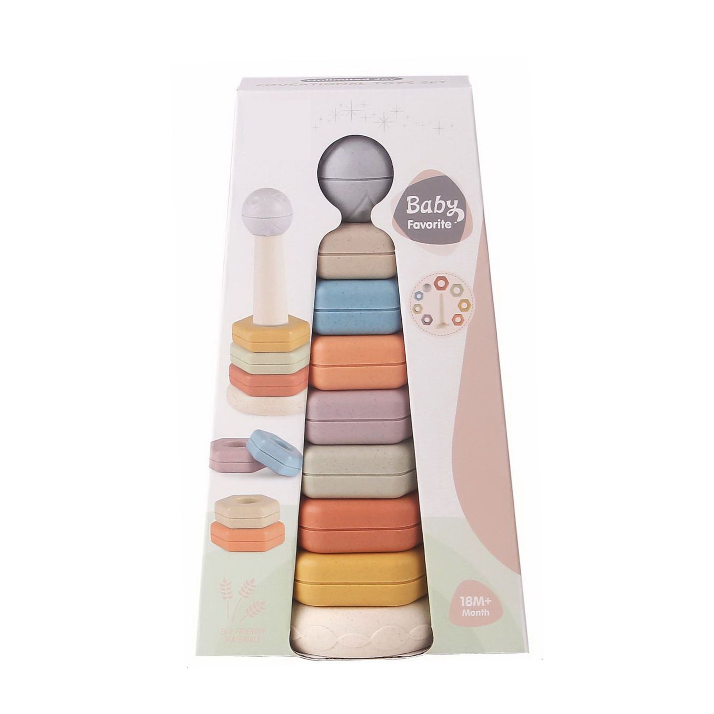 Maya & Friends Bio Hexagonal Stacking Rings