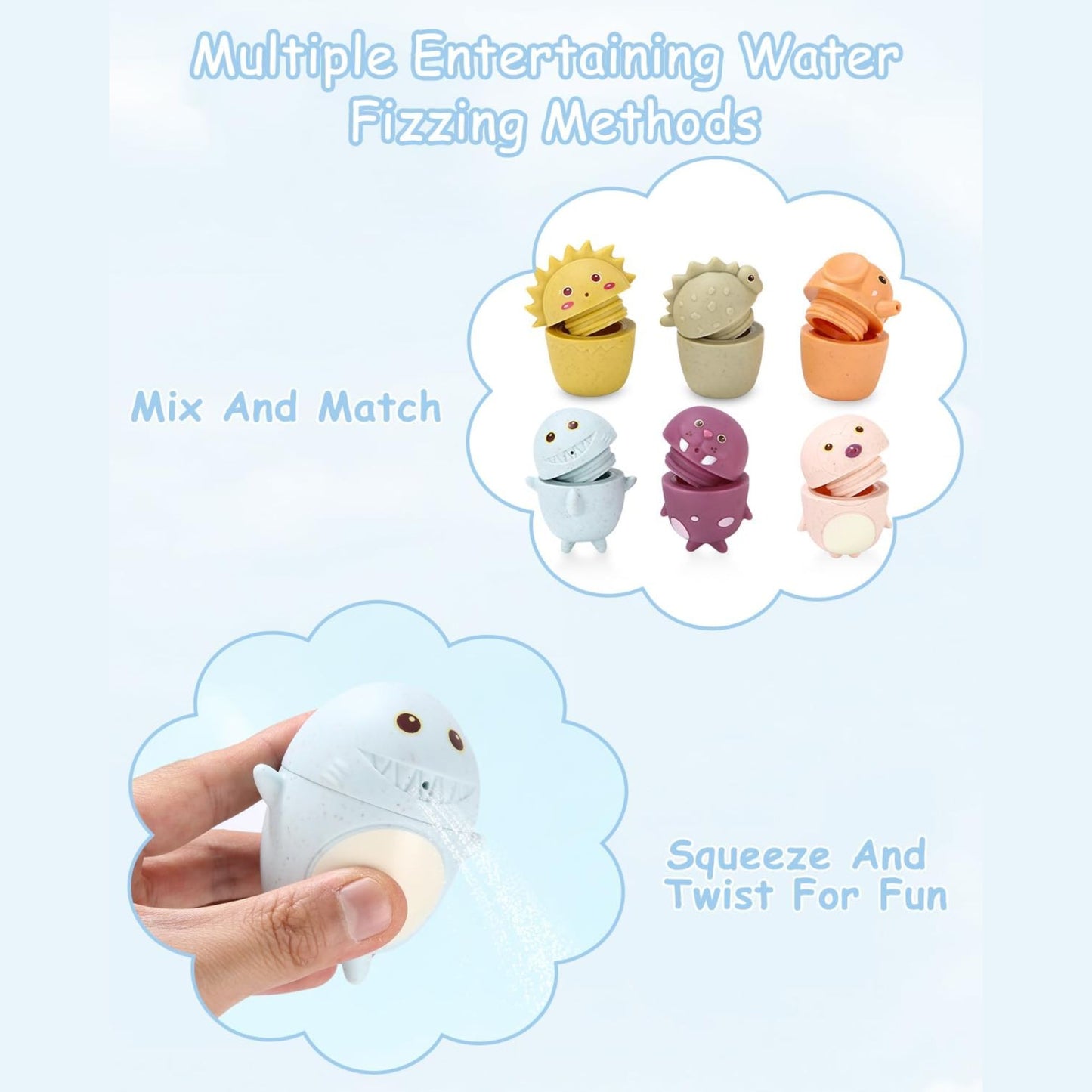 Maya & Friends Bio 6pcs Bath Squirts