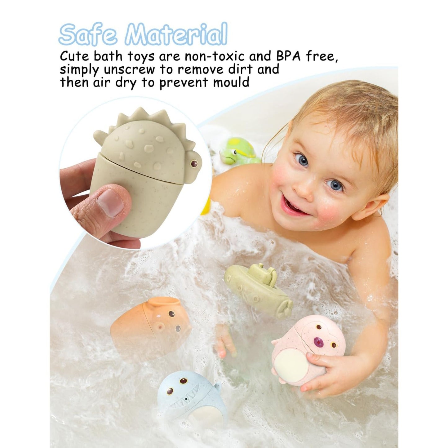 Maya & Friends Bio 6pcs Bath Squirts