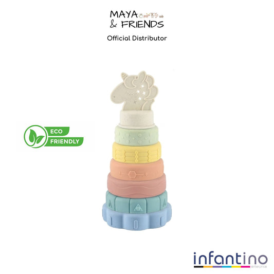 Maya & Friends Bio Silicone Soft Unicorn Stacker