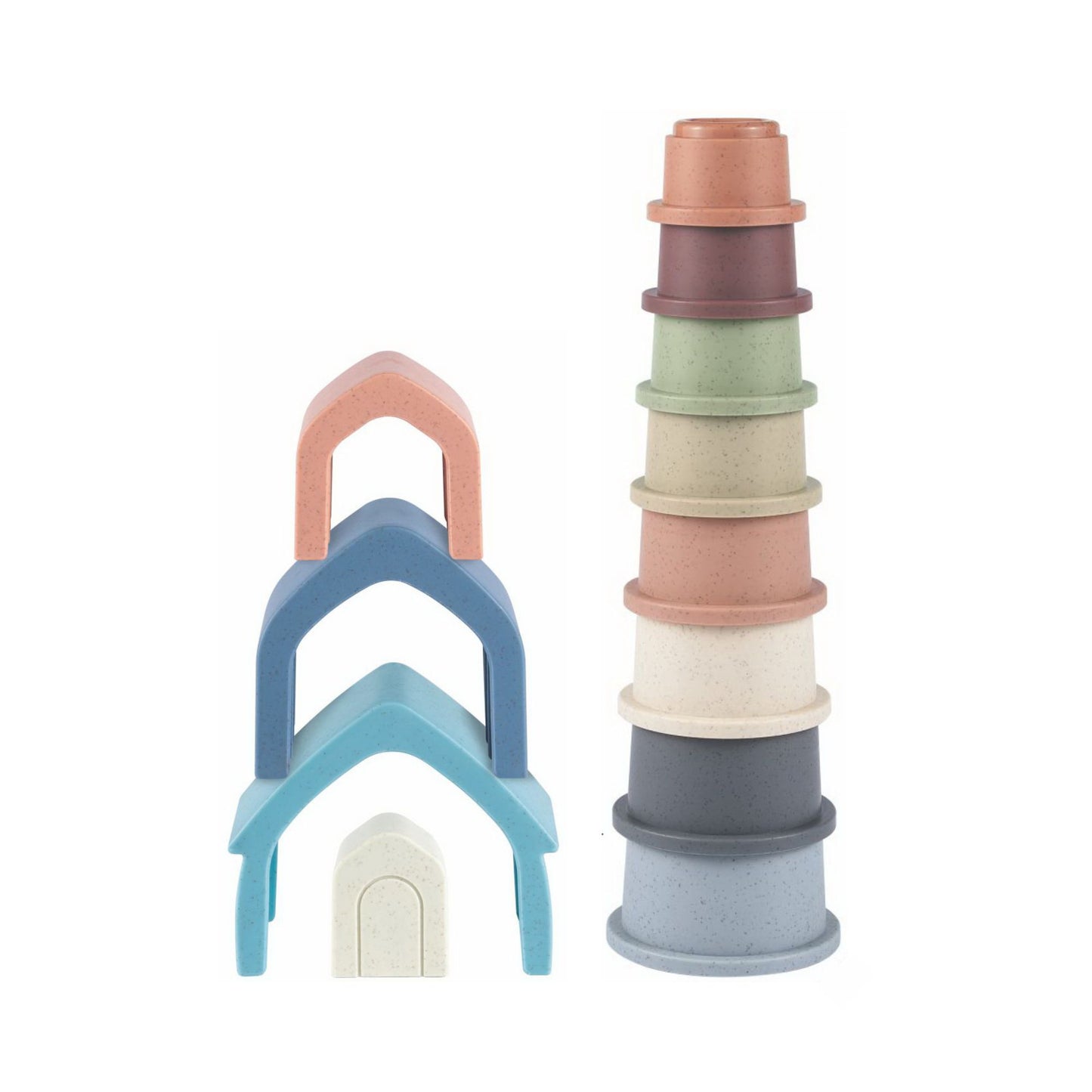 Maya & Friends Bio Combo Toy Set (Stacking House & Stacking Cups)