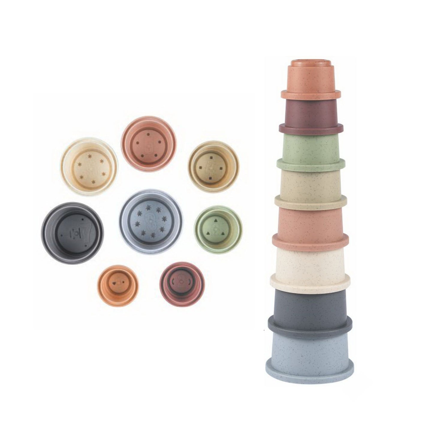 Maya & Friends Bio Combo Toy Set (Stacking House & Stacking Cups)