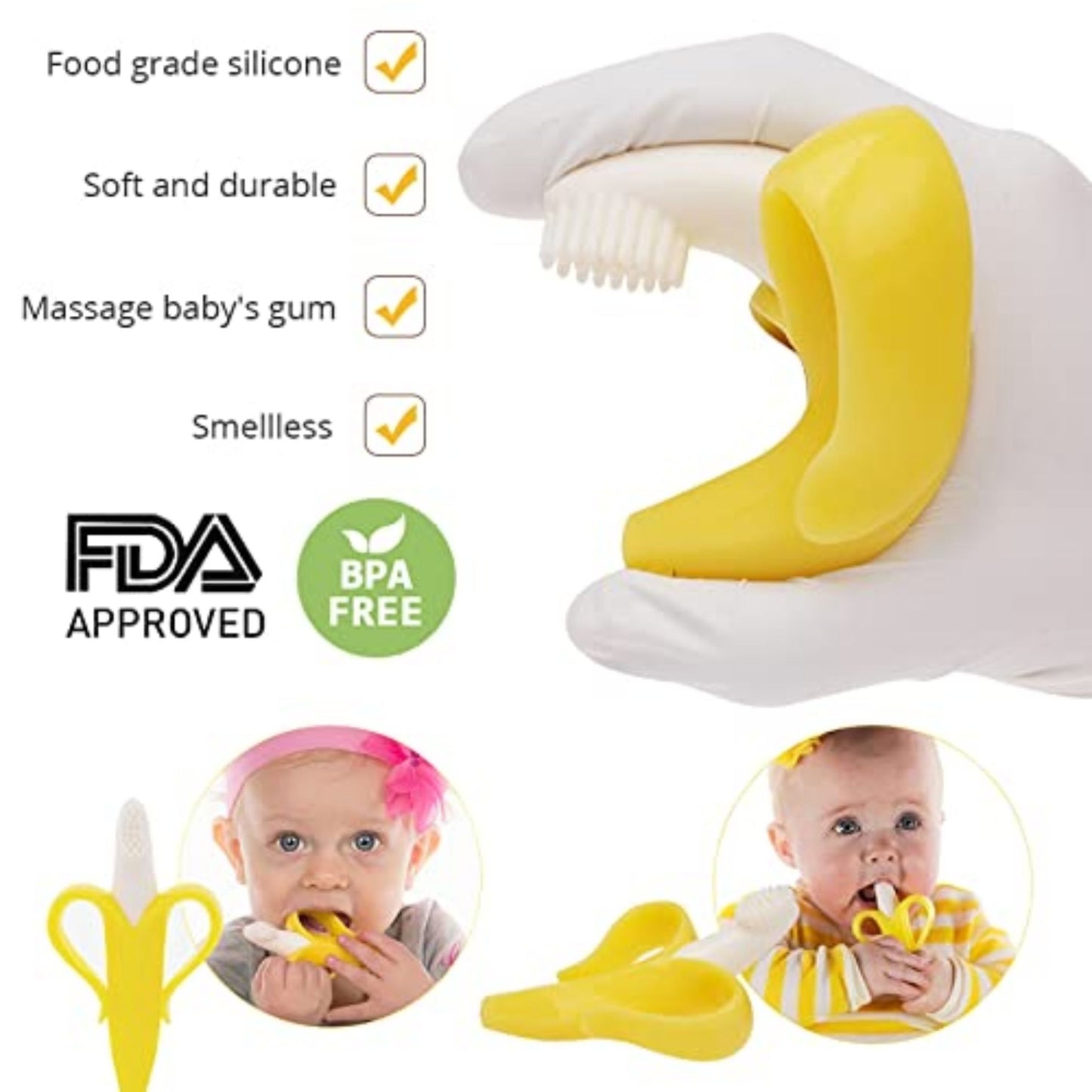 Maya & Friends Banana Teether Toothbrush