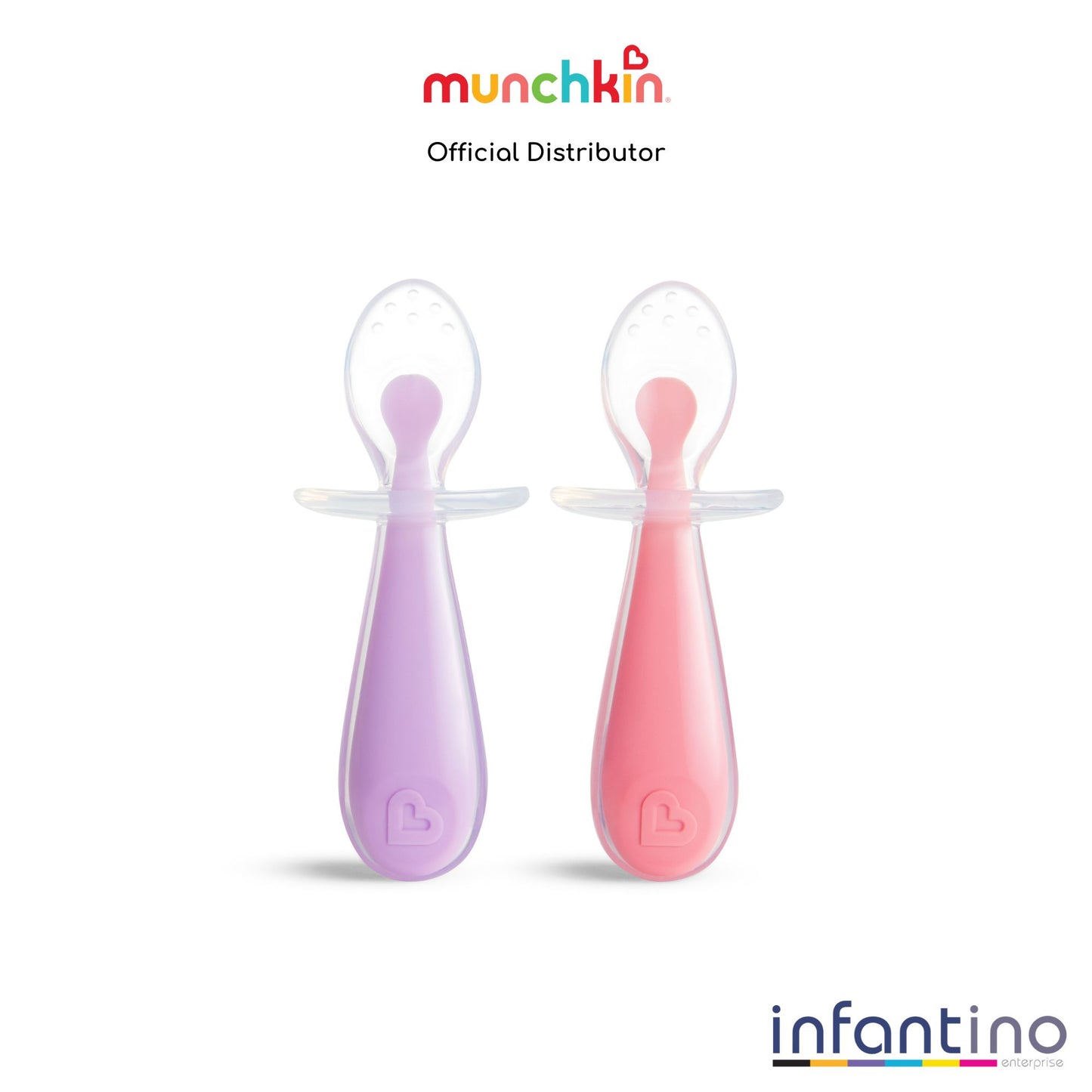 Munchkin Gentle Scoop ™ Silicone Training Spoons - 2pk