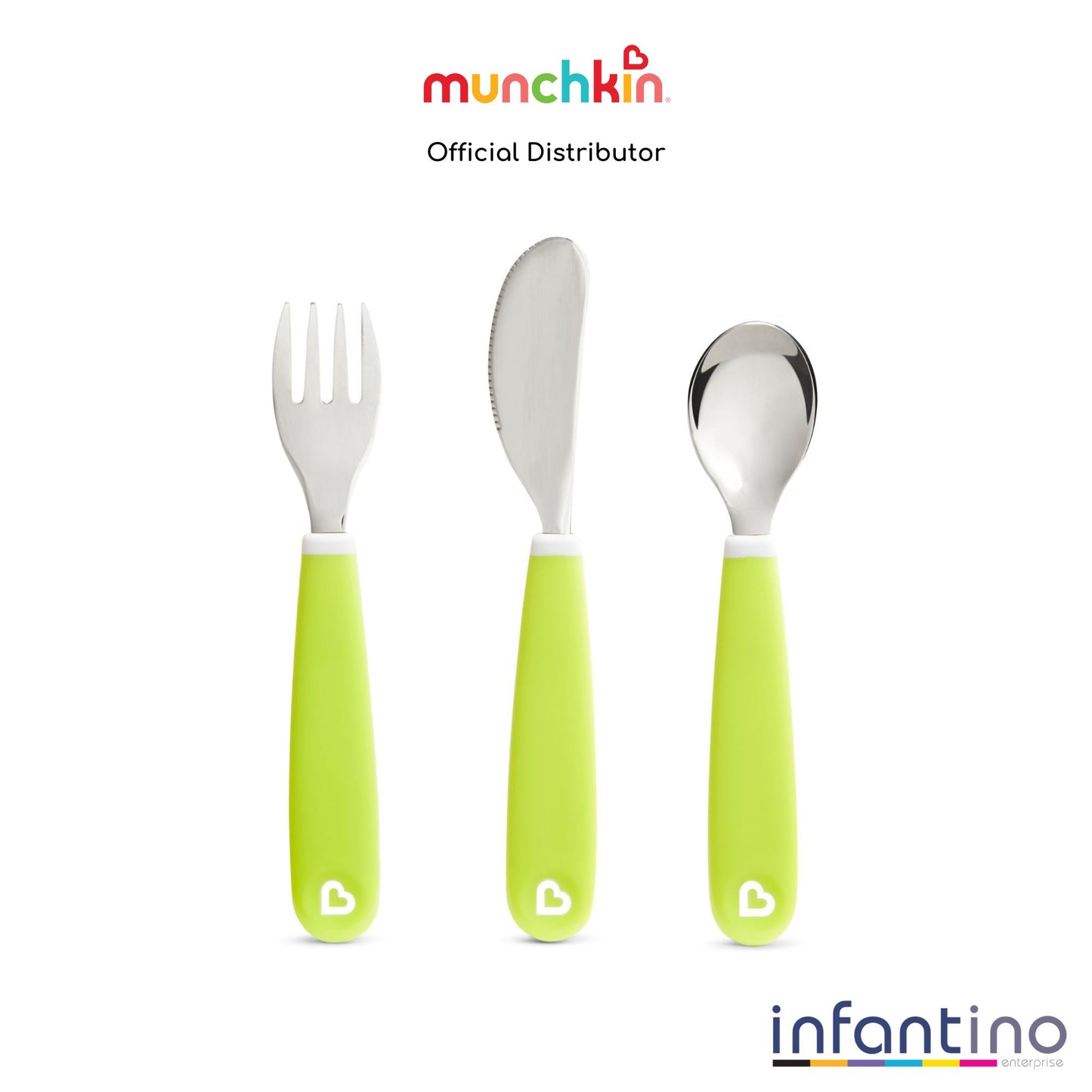 Munchkin Splash ™ Toddler Fork, Knife & Spoon Set