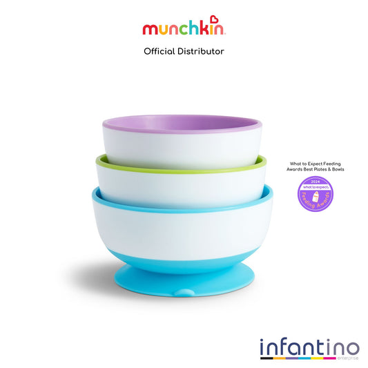 Munchkin Stay Put ™ Suction Bowls - 3 Pack