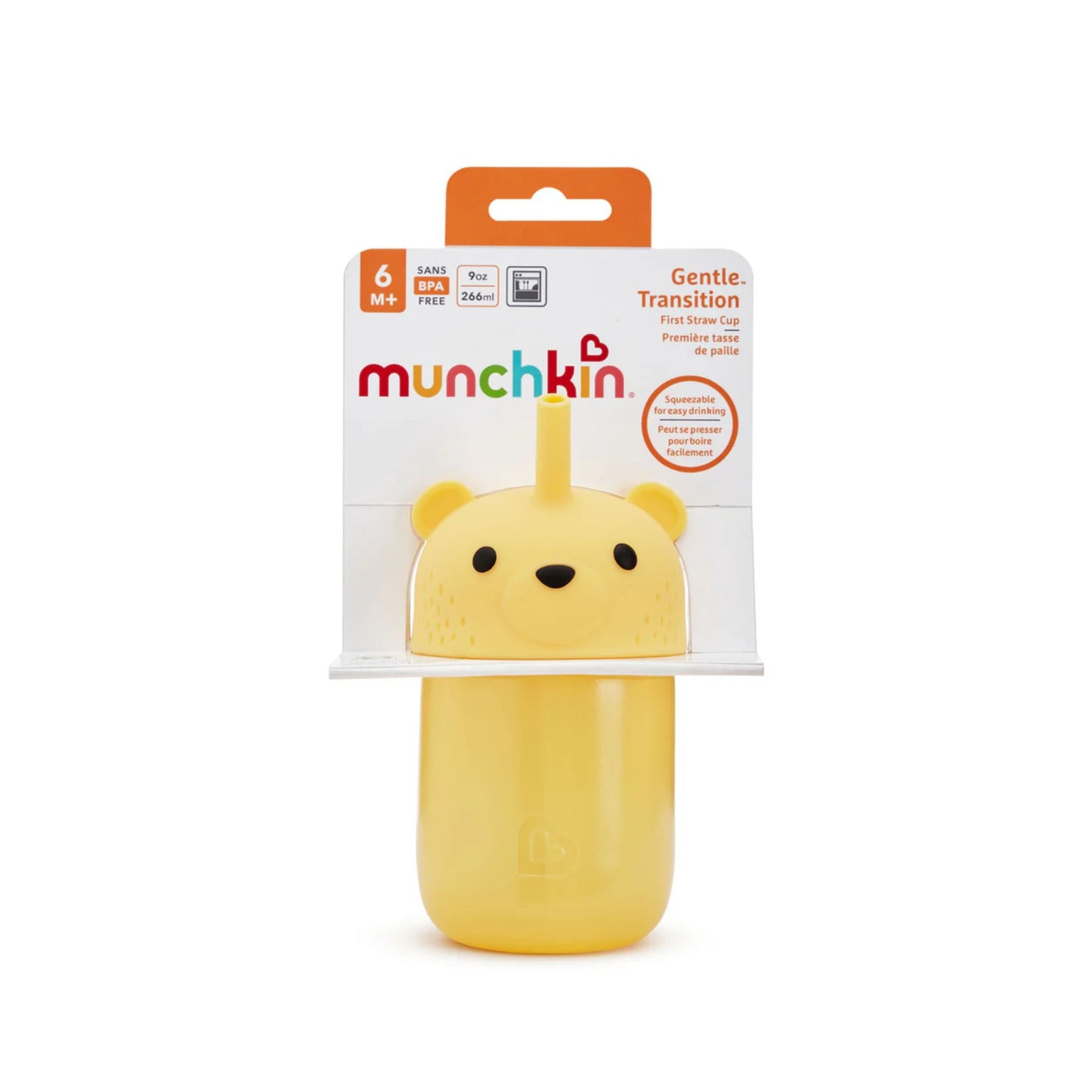Munchkin Bear Gentle ™ Transition First Straw Cup - Infantino