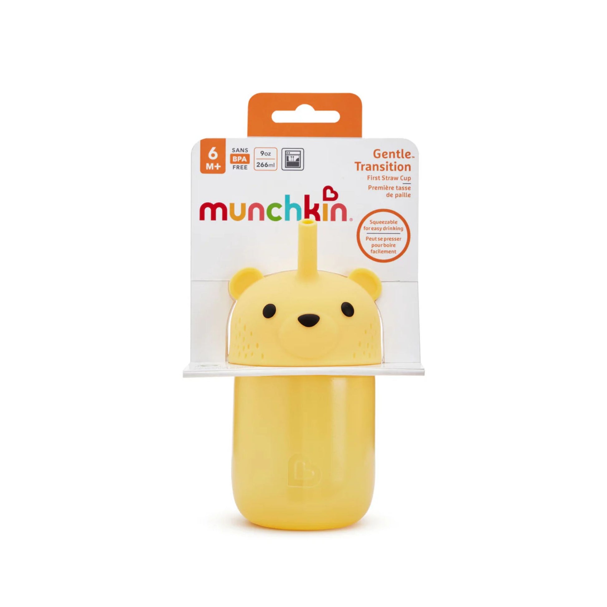 Munchkin Bear Gentle ™ Transition First Straw Cup - Infantino