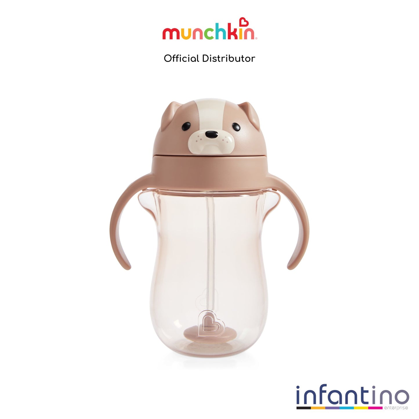 Munchkin Any Angle ™ Weighted Straw Cup - 10oz (Dog) - Infantino