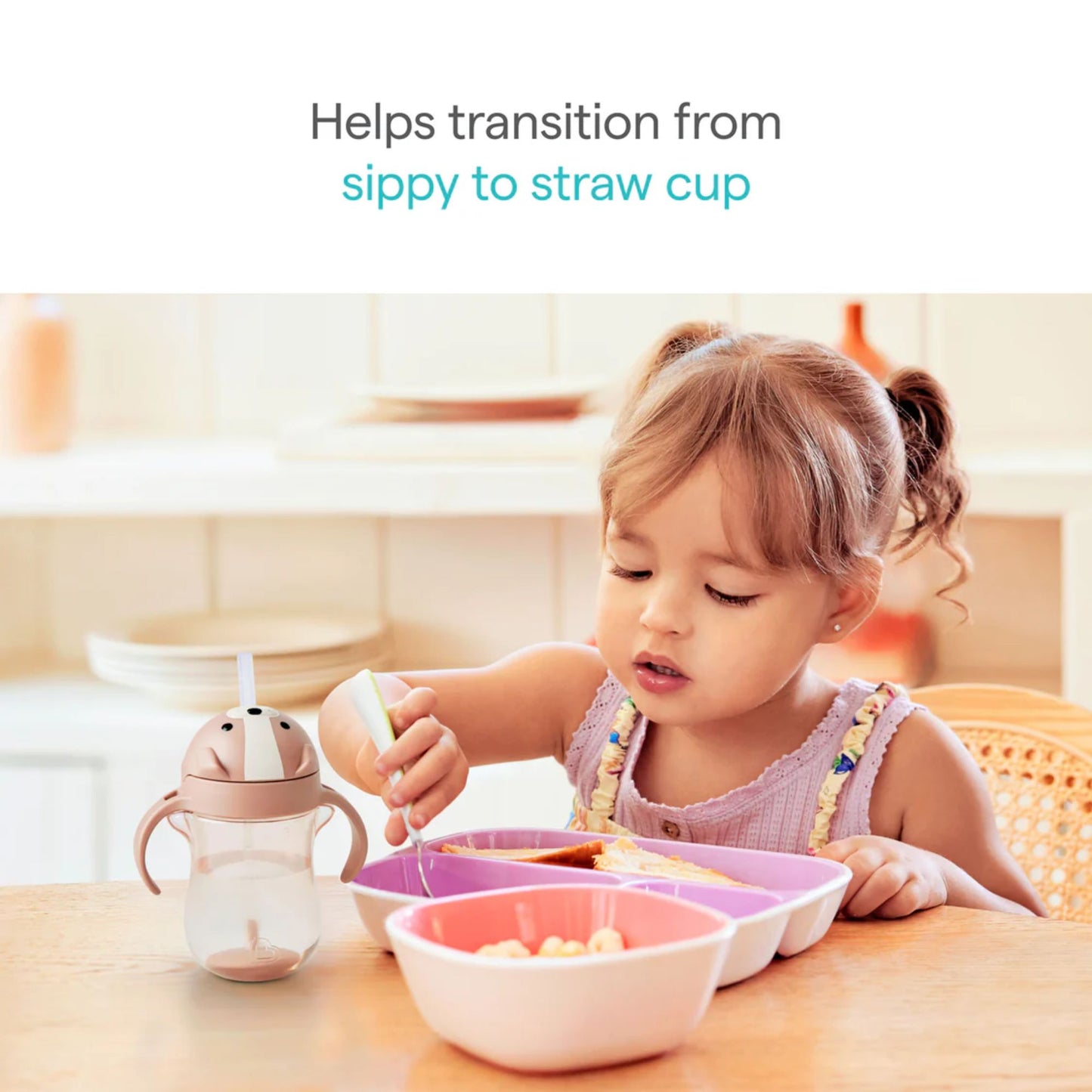 Munchkin Any Angle ™ Weighted Straw Cup - 10oz (Dog) - Infantino