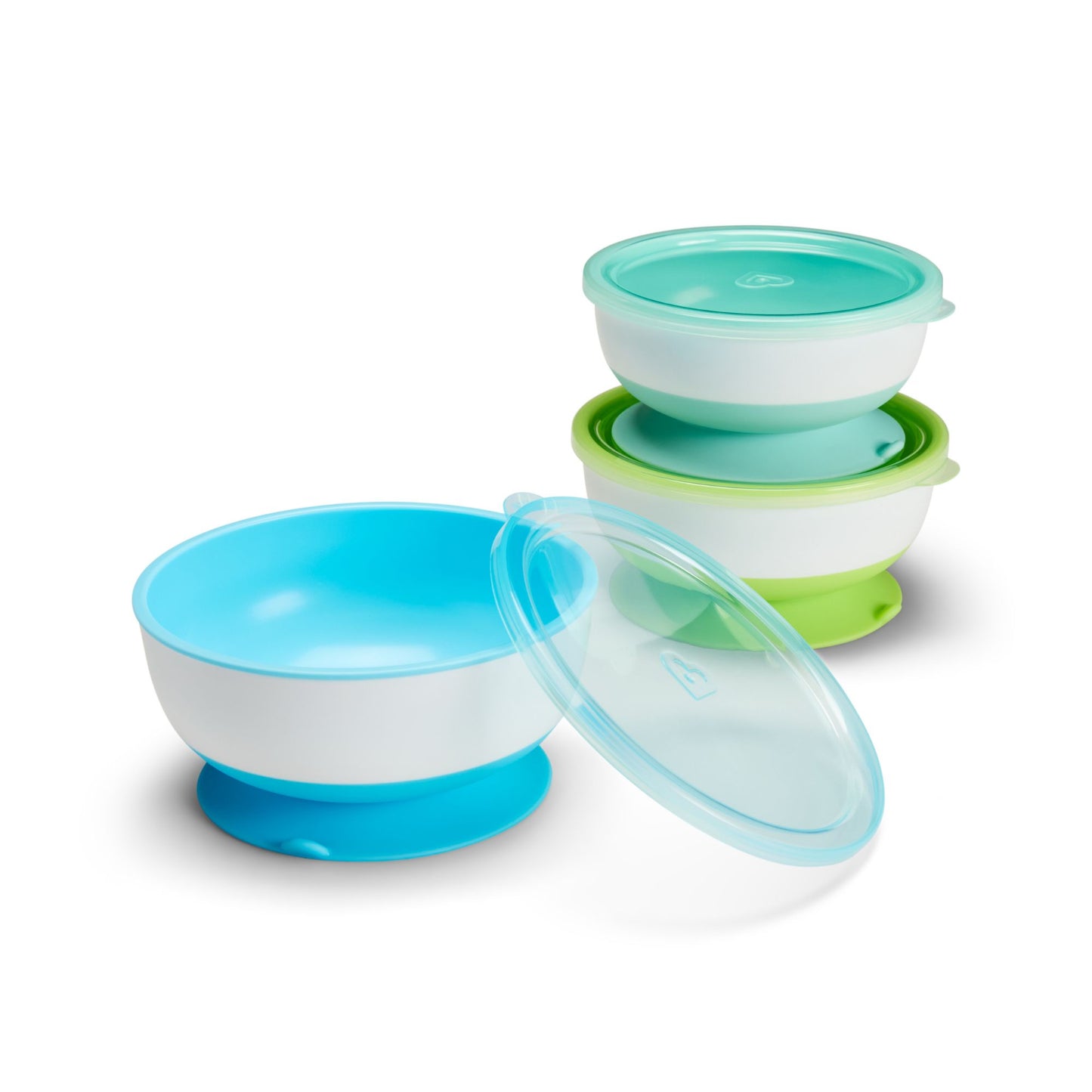 Munchkin Stay Put ™ Suction Bowls With Lids