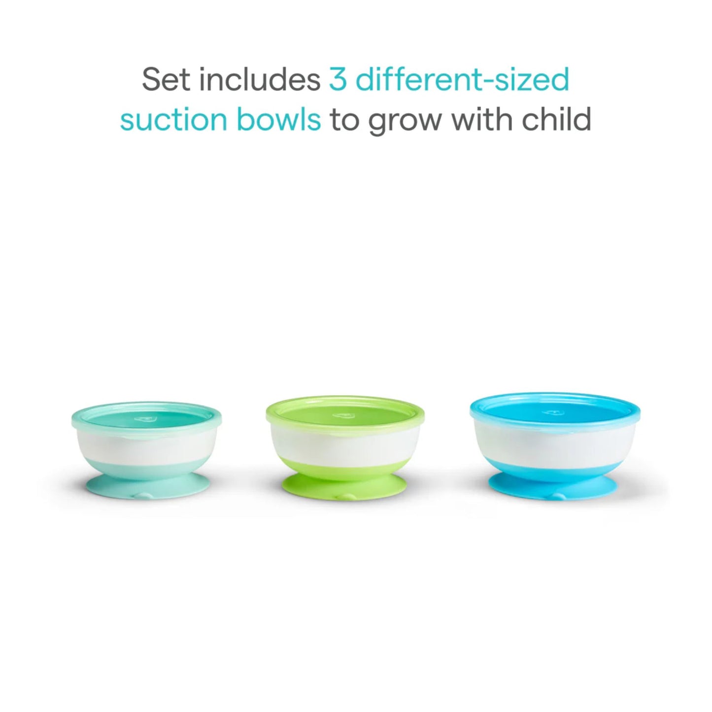Munchkin Stay Put ™ Suction Bowls With Lids