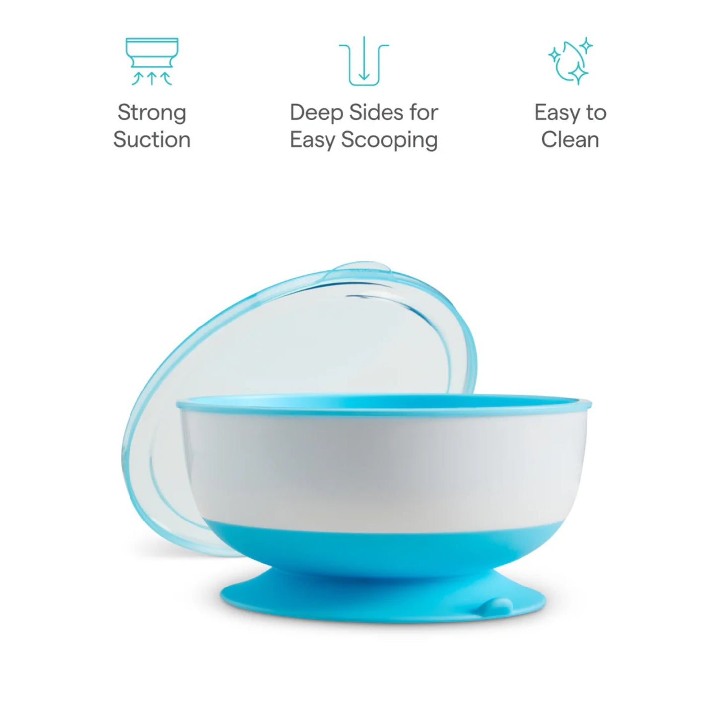 Munchkin Stay Put ™ Suction Bowls With Lids