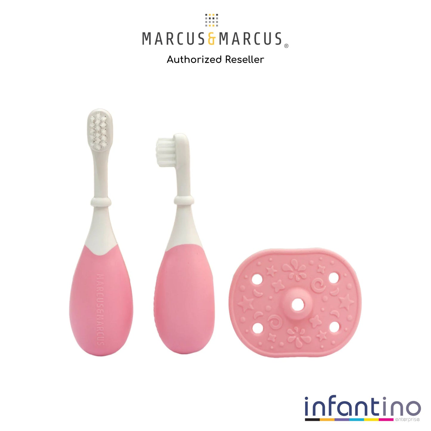 Marcus & Marcus 3-Stage Palm Grasp Toddler Training Toothbrush