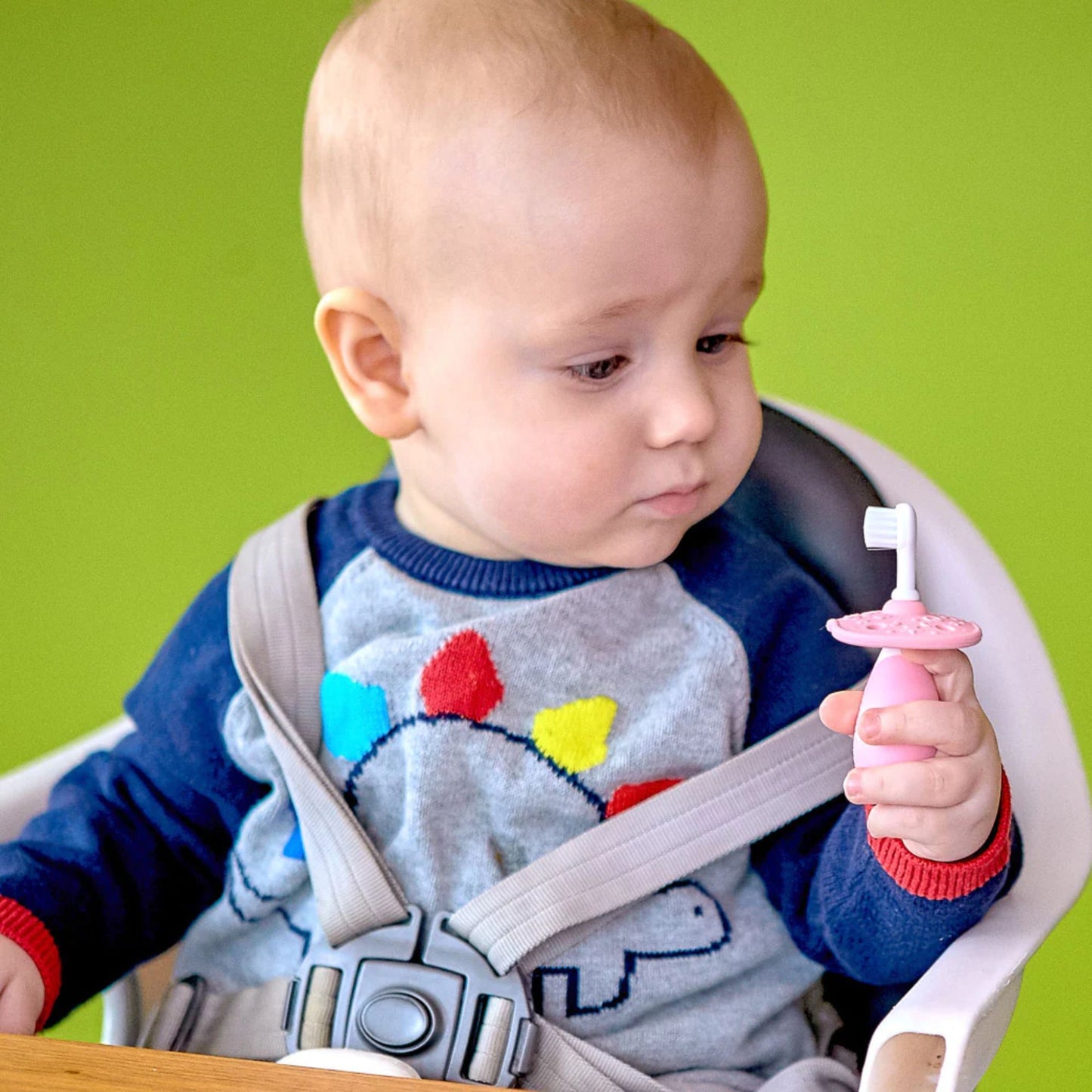 Marcus & Marcus 3-Stage Palm Grasp Toddler Training Toothbrush
