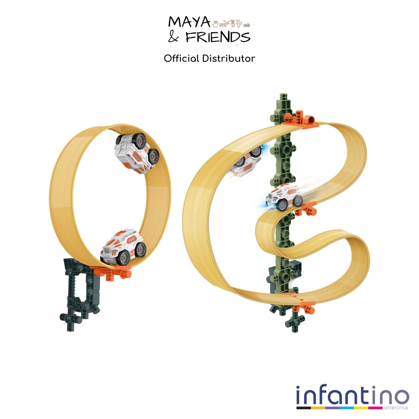 Maya & Friends Magnetism Track Race Car