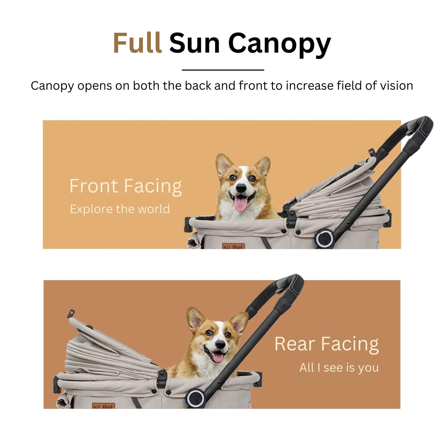 Ni Pet T250 High View Pet Stroller