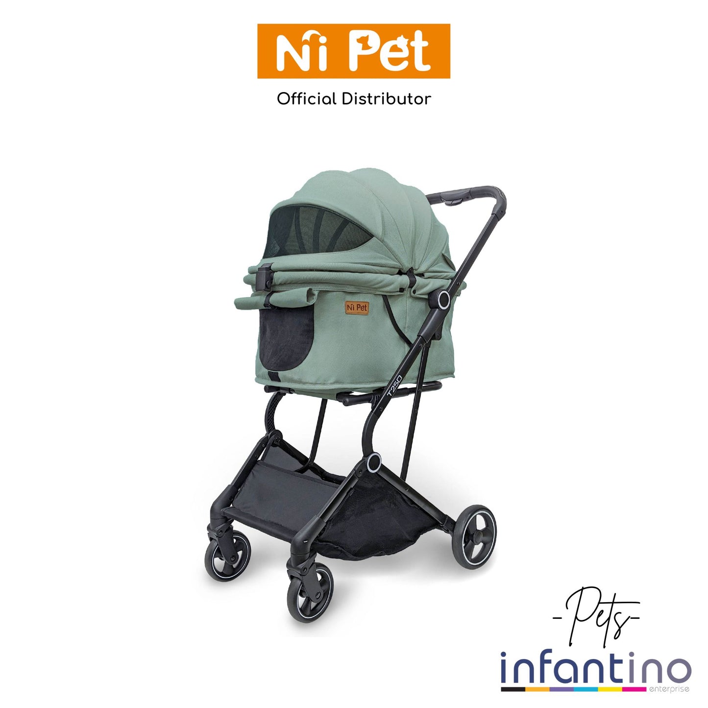 Ni Pet T250 High View Pet Stroller